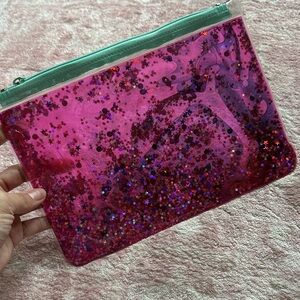 Studio Diy Jelly Pink Glitter Star Pouch
